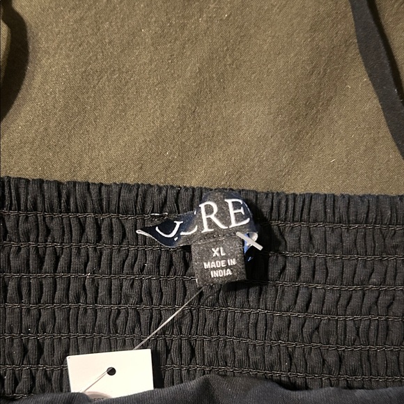 JCrew Black Lace Crop Top Bandeau Top - Picture 3 of 7